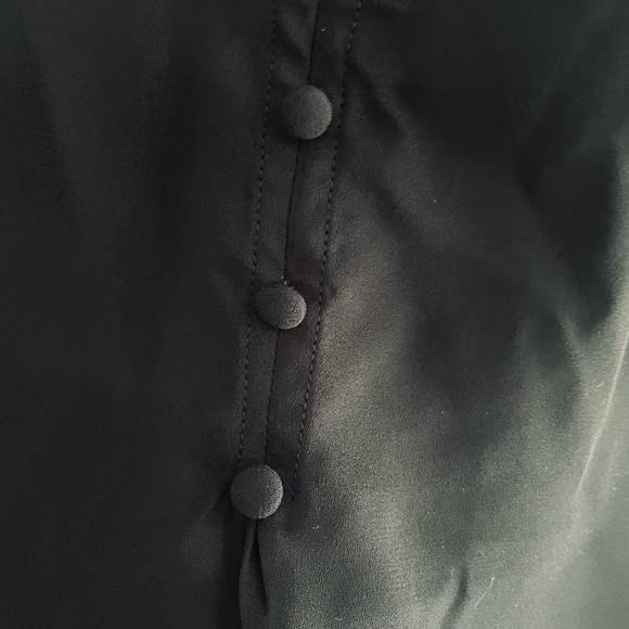 T Tahari plus Size 1X Blouse Black 100% Polyester 🆕 New - Picture 6 of 13